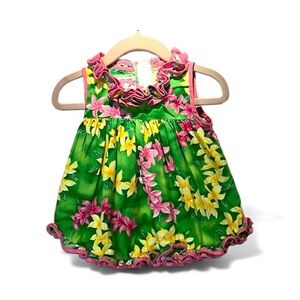 RJC Baby Girl Hawaiian Dress Muumuu Size 18 Months